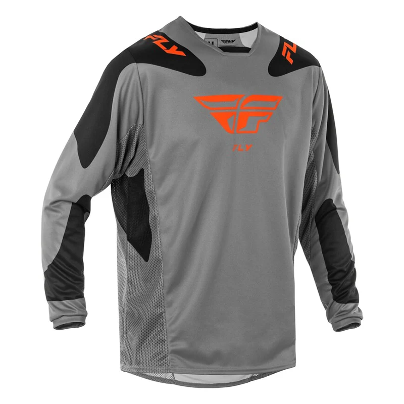 Maillot FLY RACING Kinetic SYM - gris/orange/noir 2025 bihr