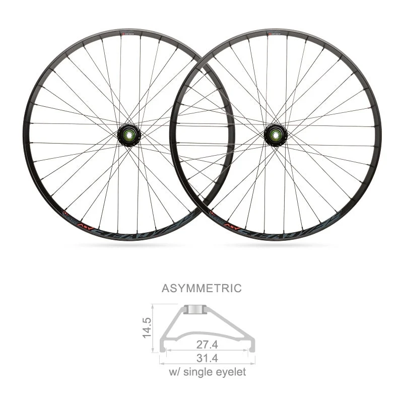 Roues 29" x 27mm VTT READY Tubeless Shimano 10/11V (Paire) BLACKJACK