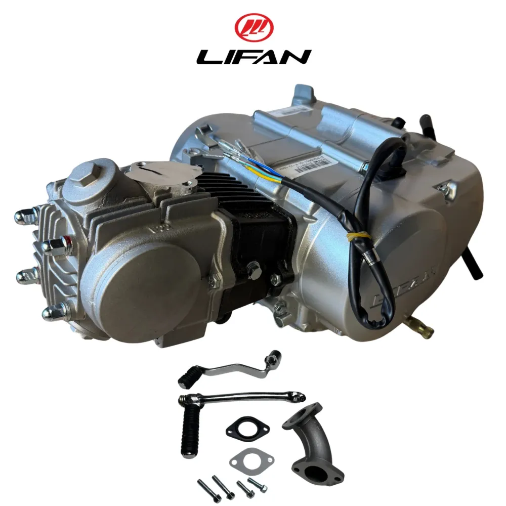 Bloc moteur Lifan 50cc argent - Manuel - 4 vitesses démarrage au kick. Dax,. (49cc)