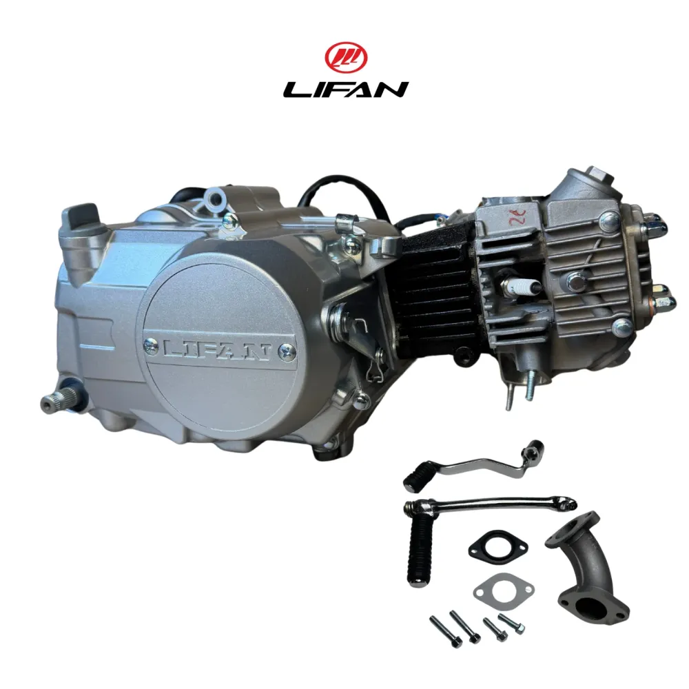 Bloc moteur Lifan 50cc argent - Manuel - 4 vitesses démarrage au kick. Dax,. (49cc)
