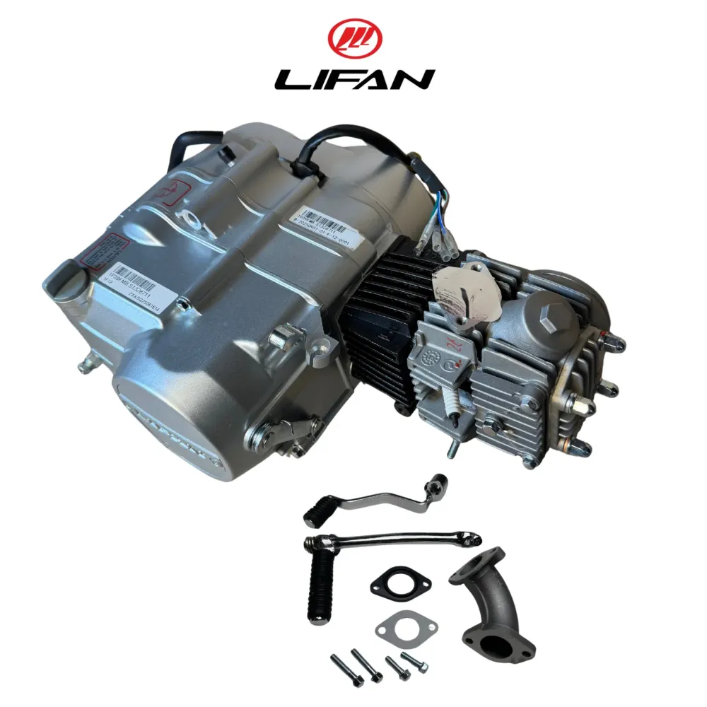 Bloc moteur Lifan 50cc argent - Manuel - 4 vitesses démarrage au kick. Dax,. (49cc)