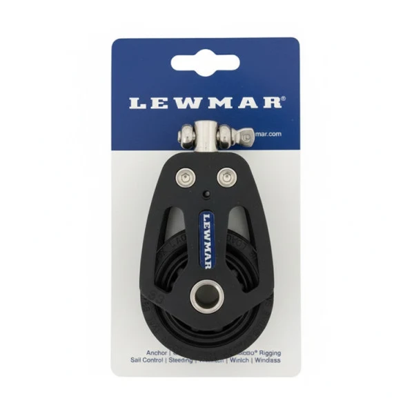 Bloque de gréement simple Lewmar HTX 60mm Noir - 29196002