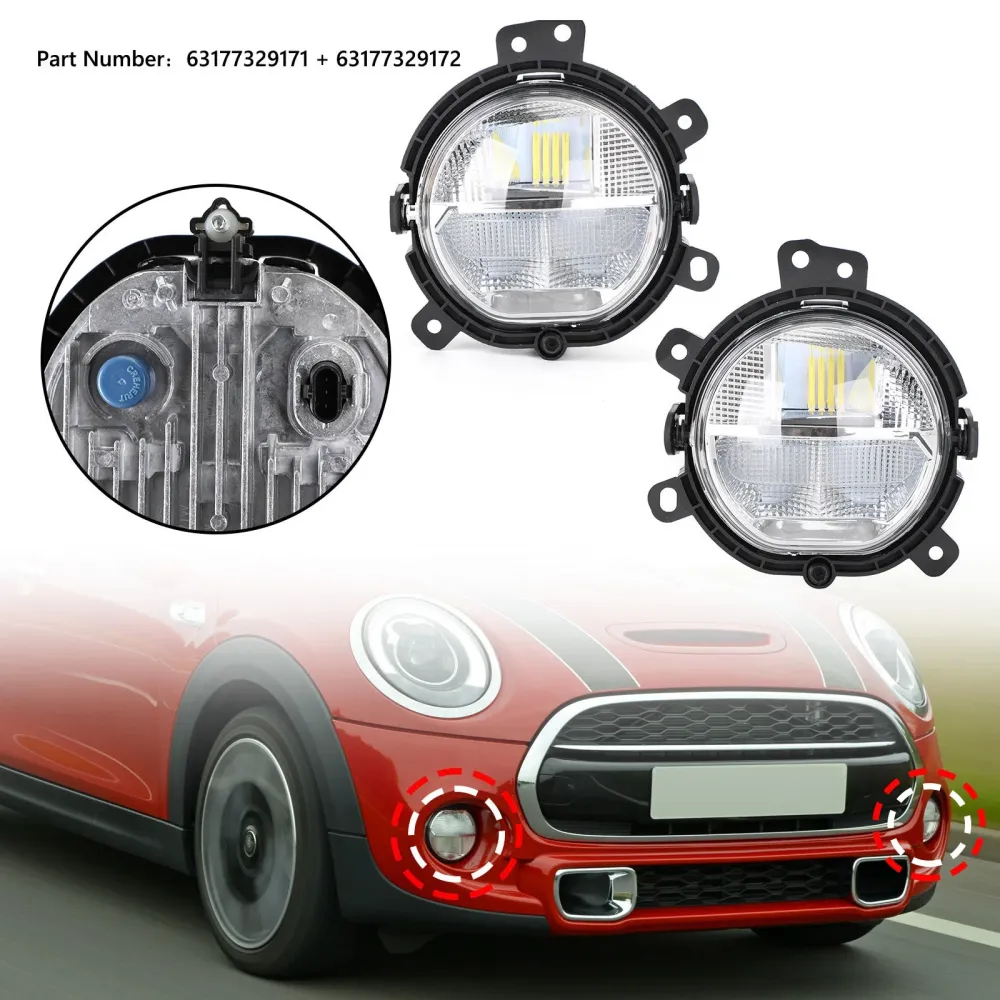 BMW MINI (F55) 2014/07-feu antibrouillard gauche/droit de pare-chocs avant 63177329171 63177329172