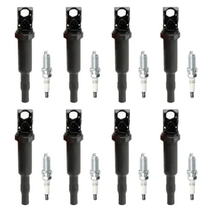 Bobine d'allumage + bougies d'allumage UF592 2012-2016 BMW M6 4.4L V8 8X 0221504470