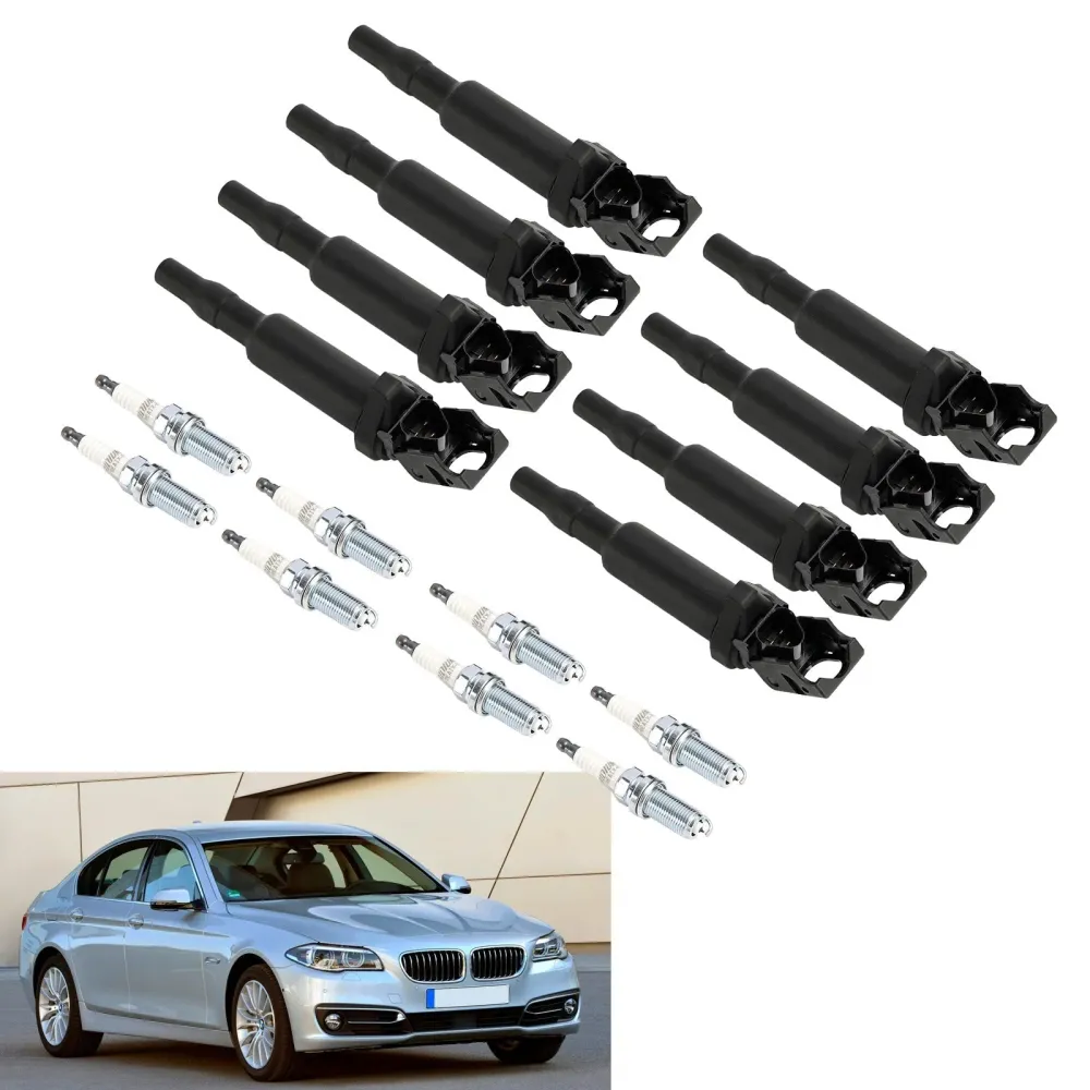 Bobine d'allumage + bougies d'allumage UF592 2012-2016 BMW M6 4.4L V8 8X 0221504470