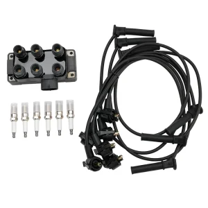 Bobine d'allumage Mercury Mountaineer V6 4,0 l + 6 bougies d'allumage + 6 fils FD480 DG452 90TF12029A 1998-2010