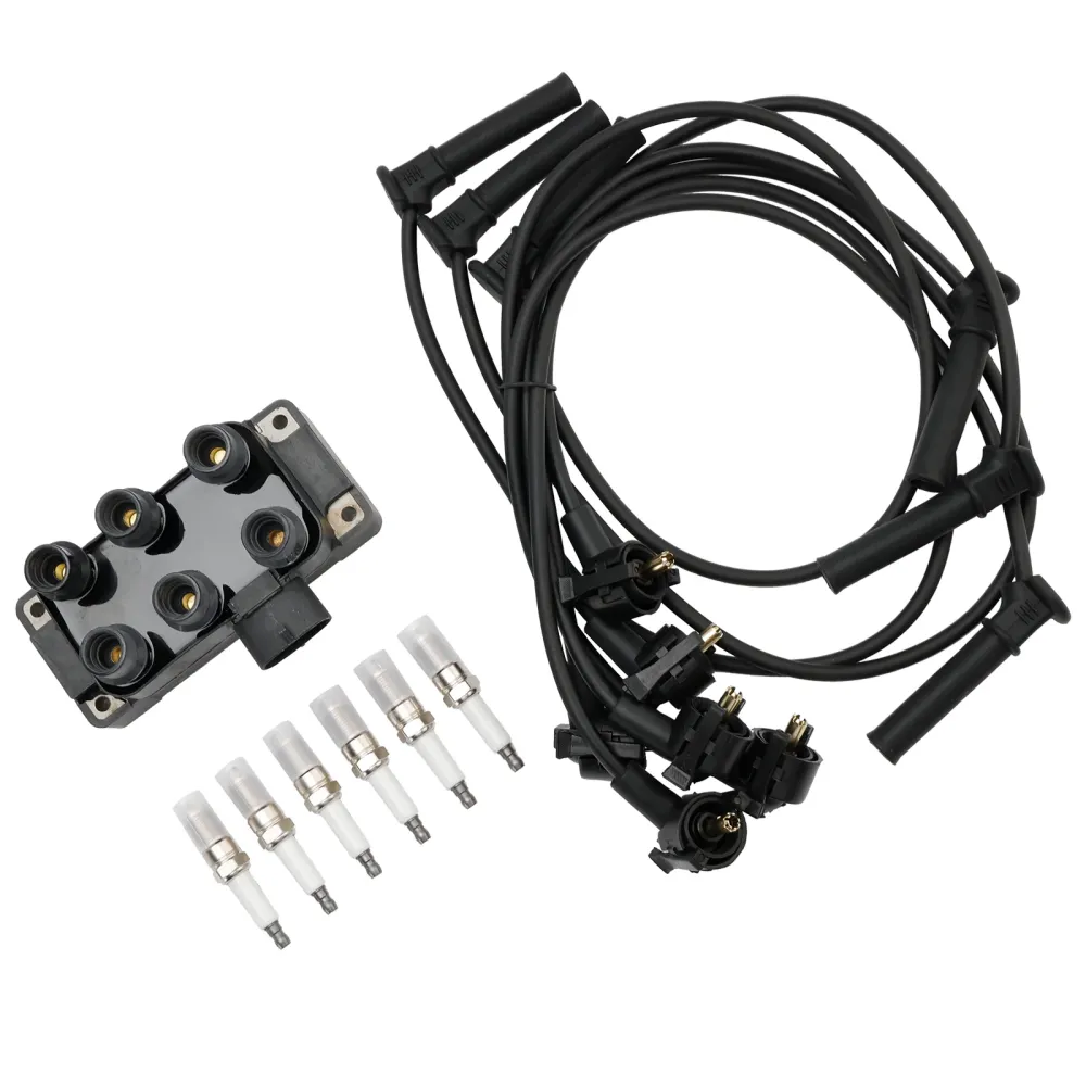 Bobine d'allumage Mercury Mountaineer V6 4,0 l + 6 bougies d'allumage + 6 fils FD480 DG452 90TF12029A 1998-2010