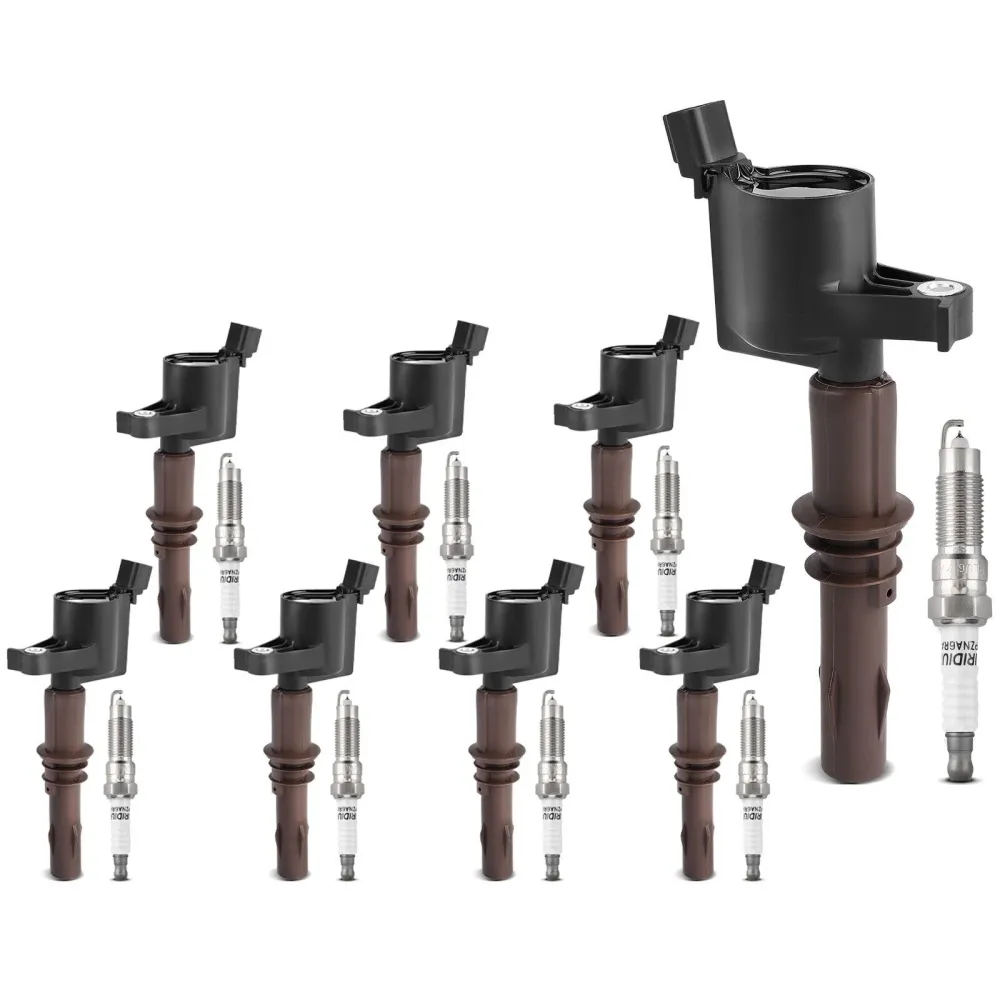Bobines d'allumage + bougies d'allumage, 8 pièces, DG521 SP509, pour Ford F150 4,6l 5,4l