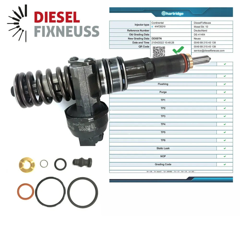 4x Boitier injecteur pompe BOSCH - VW T5 - Tourareg 2.5 TDI - 0414720210