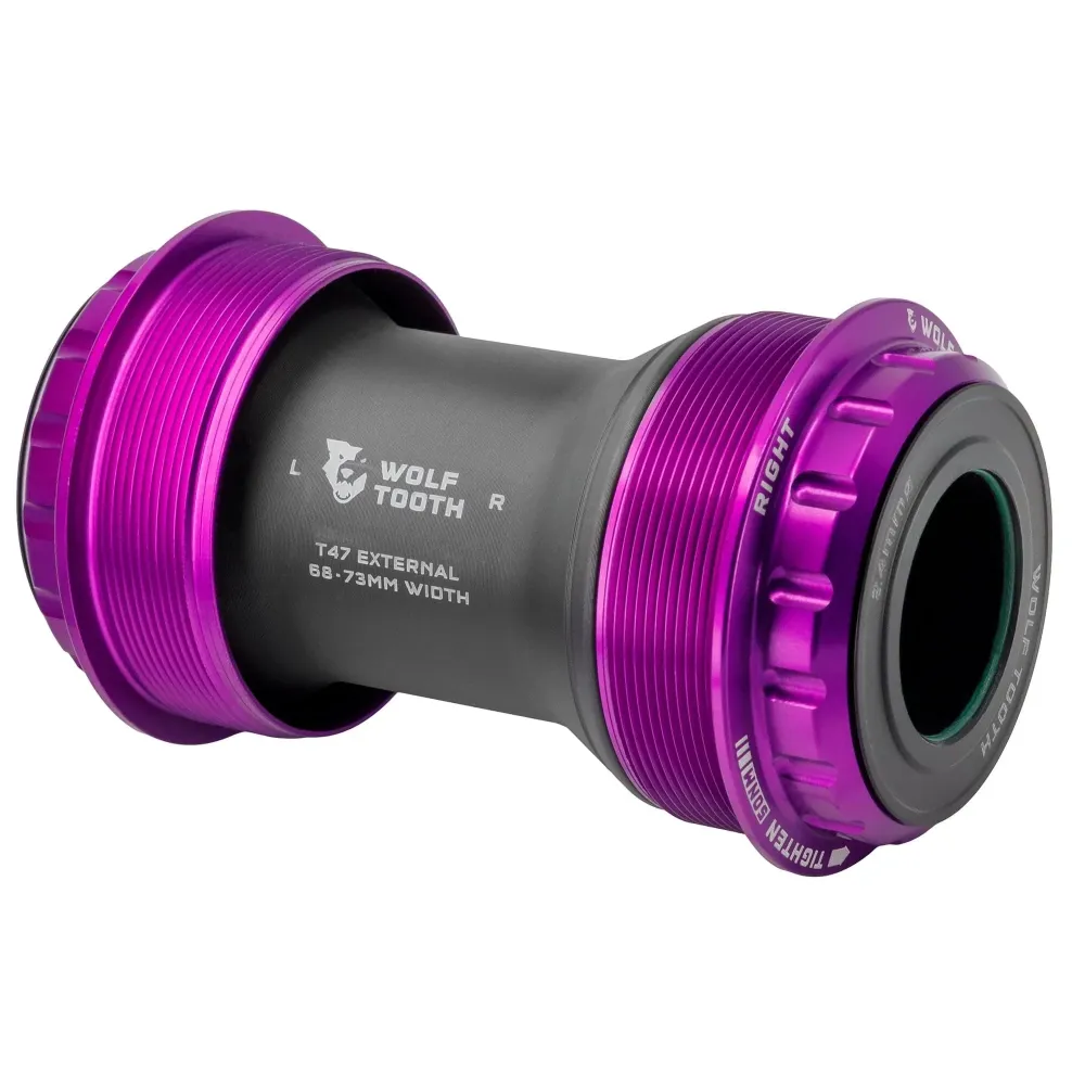 Boitier de Pédalier WOLFTOOTH T47 Externe 24mm ultraviolet purple