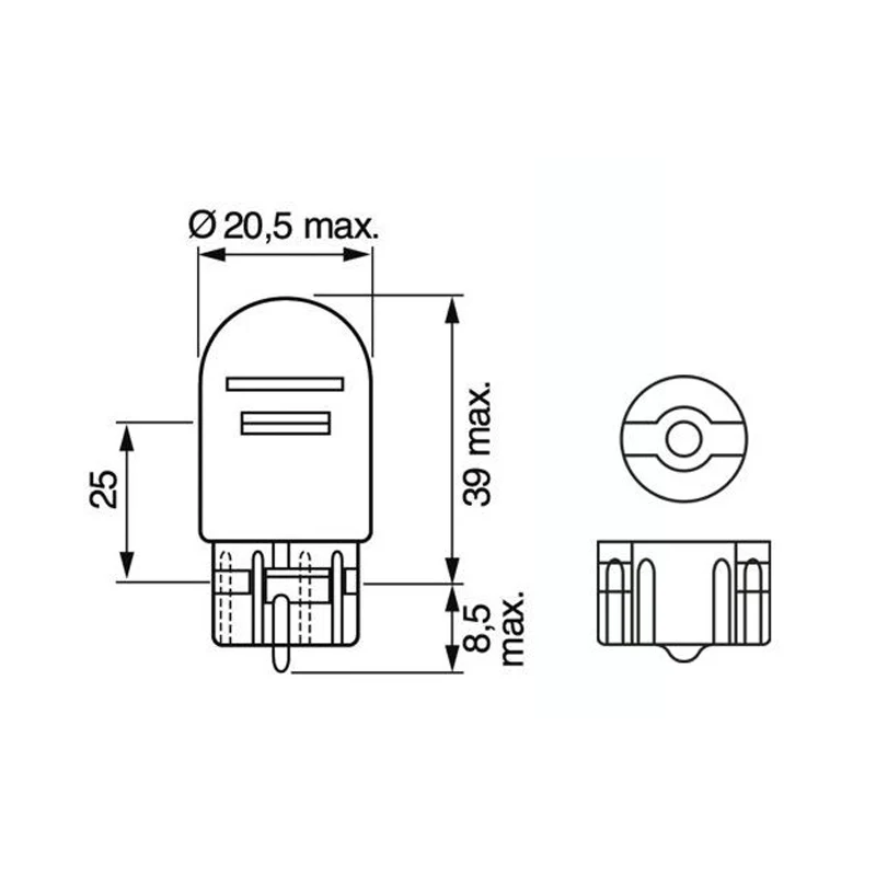 Pack de 2 Ampoules BOSCH 1987301079 12V 21W BOSCH AUTO