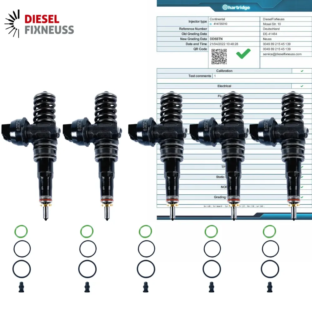 5x Bosch injecteur pompe élément de buse buse d'injection 0414720310 VW T5 2.5TDI