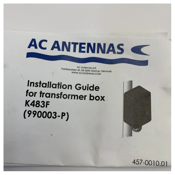 Boîte de connexion AC Antennas K483F HF/SSB pour câble coaxial Tx/Rx - Marine