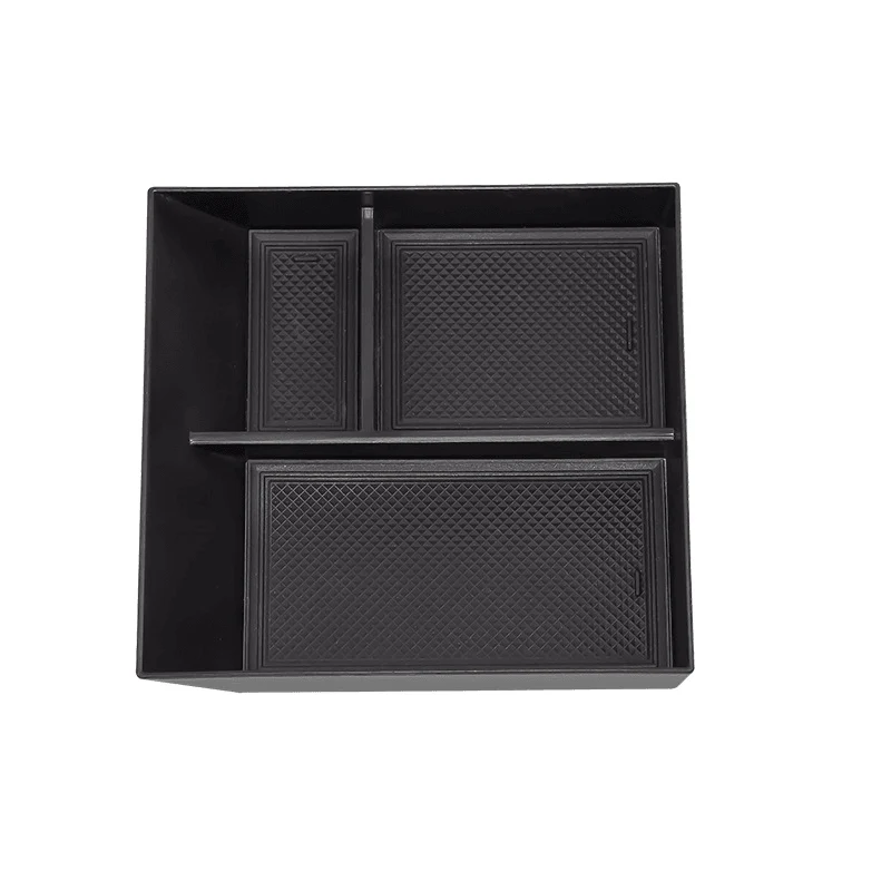 Boîte de rangement inférieure de l'accoudoir de la console centrale (ABS) pour Tesla Cybertruck