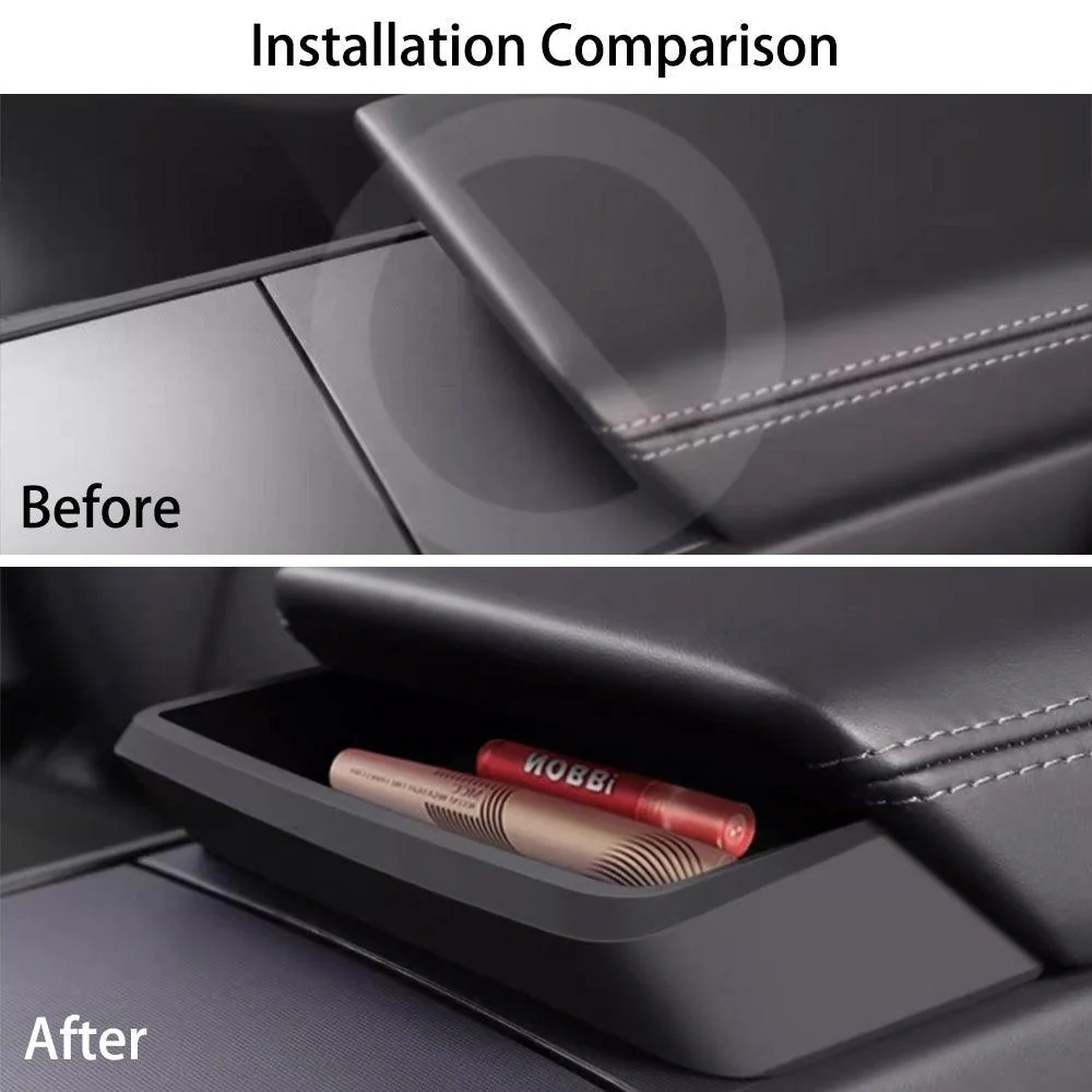 Boîte de rangement pour lunettes de soleil avec accoudoir central pour nouveau modèle Tesla Model Y Juniper 2025+