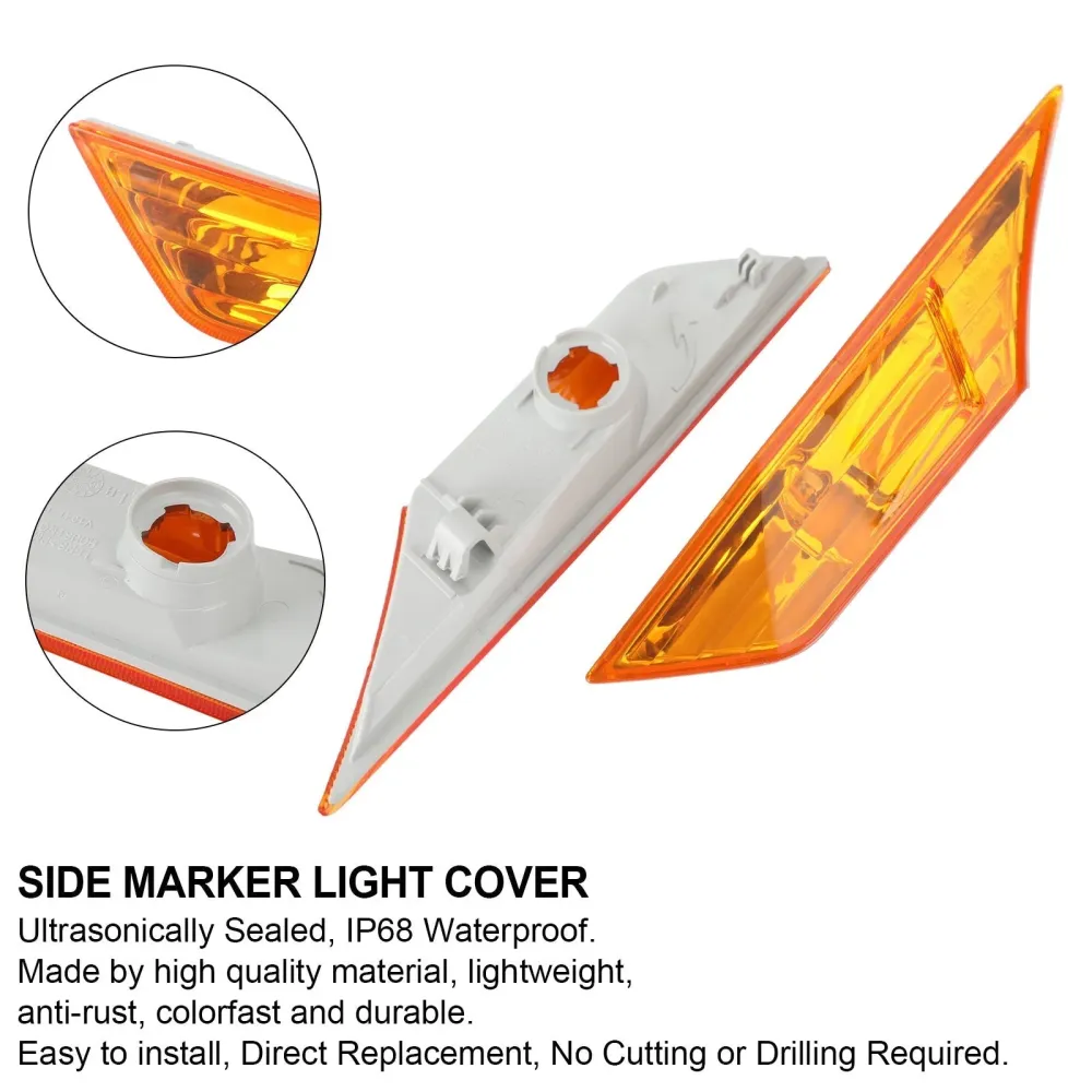 Boîtier de clignotant de feu de position latéral pour Honda Civic 2016 – 2021 ambre