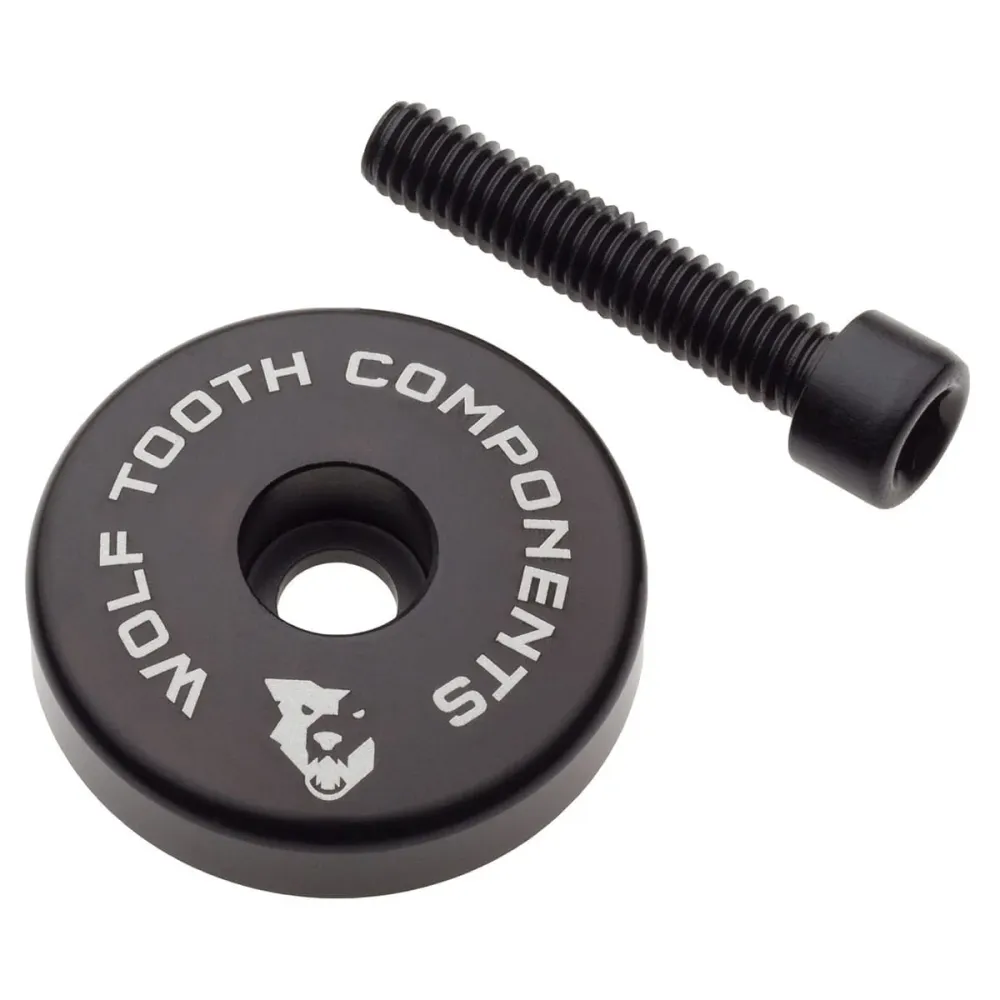 Bouchon de Potence WOLF TOOTH avec Entretoise de 5mm Intégré 1"1/8 Noir
