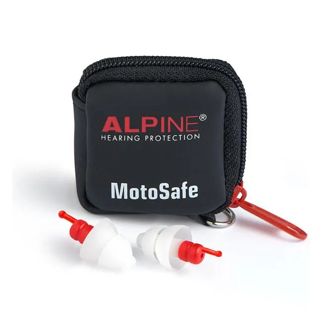 Bouchons d'oreille Alpine Motosafe Race avec Mini Grip