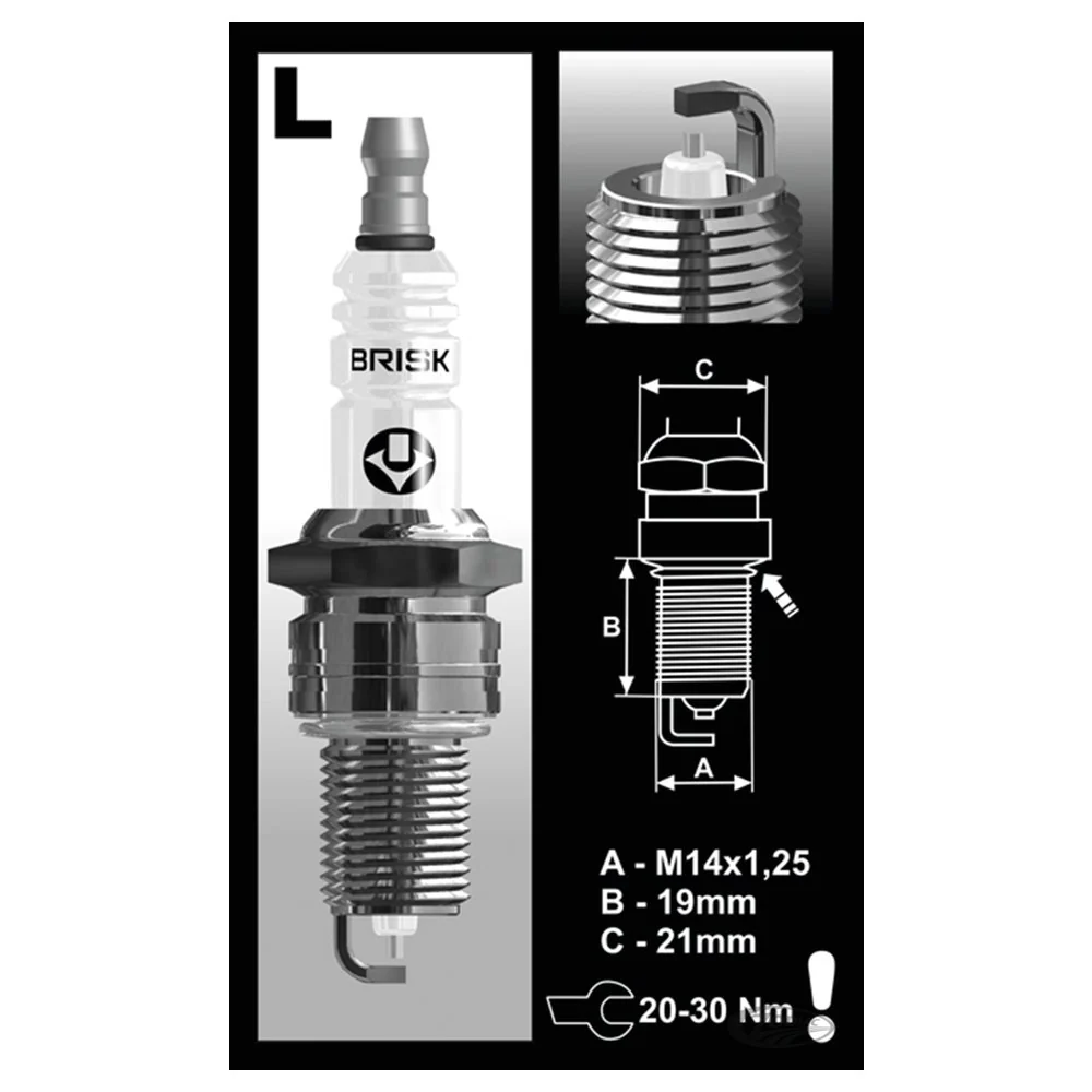 Bougie d'allumage Brisk LR17YS Silver Series