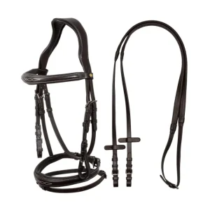 bride en cuir souple cousu Dark Brown C