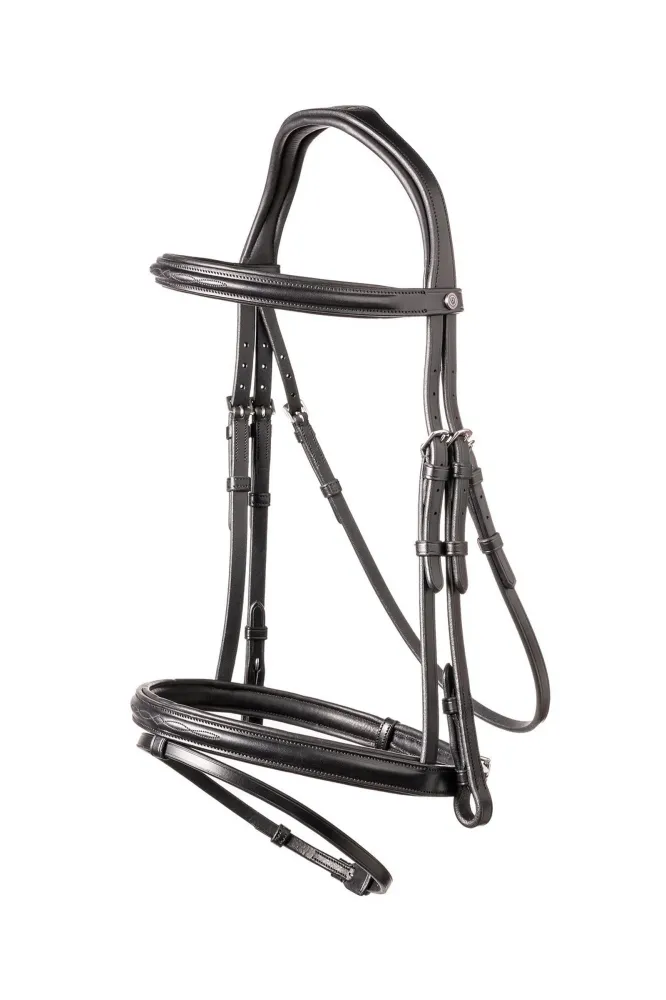 Bridon Calgary à muserolle combinée Black/Silver C