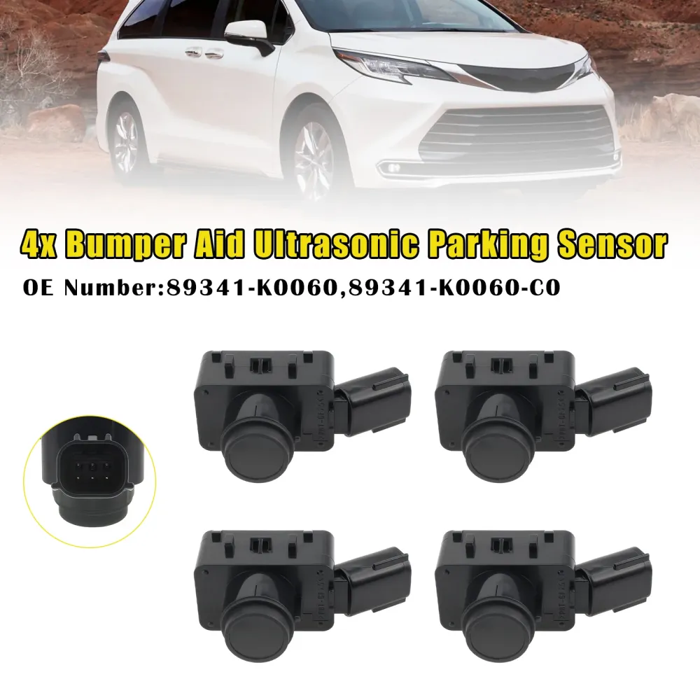 4x Bumper Aid Ultrasonic Parking Sensor 89341-K0060 Toyota Camry Sienna Venza 2021