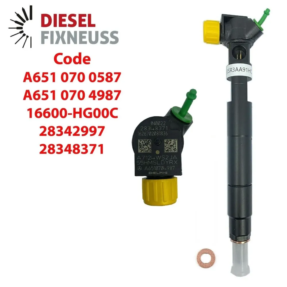 4x buse d'injection A6510700587 A6510704987 EMBR00002D DELPHI CE-SPRINTER