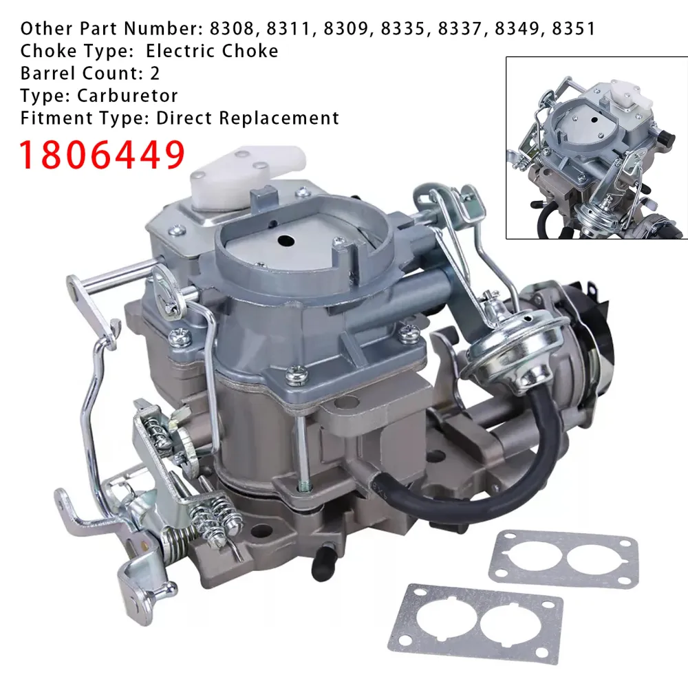 Carburateur 2 BBL 1806449 pour Jeep 258 4.2L CJ5 CJ7 1979-86 Wagoneer BBD
