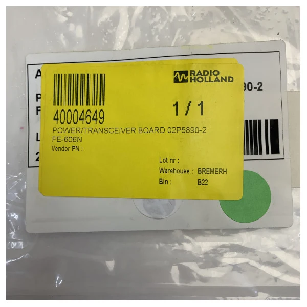 Carte de transceiver d'alimentation Furuno PCB 02P5890-2 pour - FE-606N