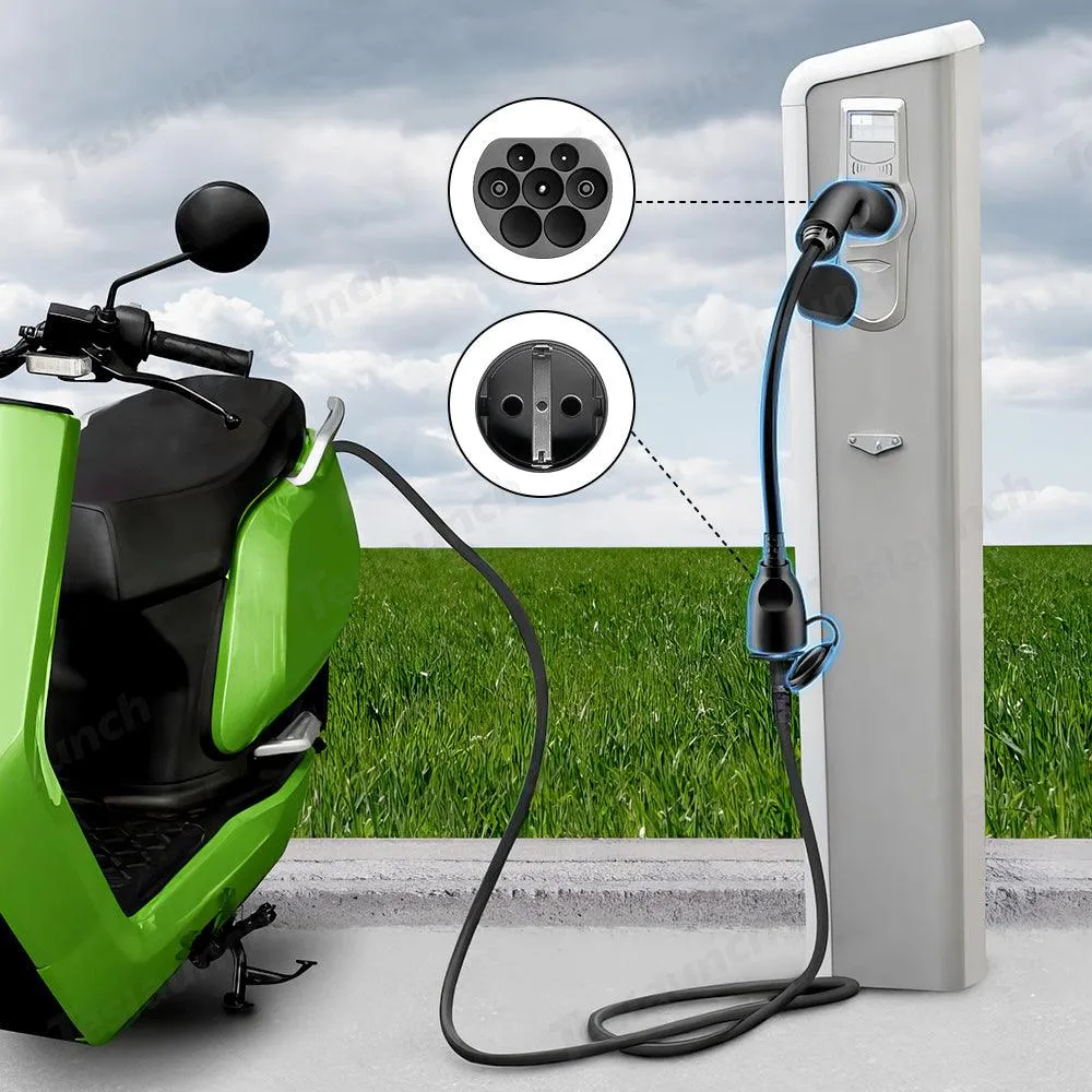 Câble de charge universel de type 2 pour véhicule électrique avec prise Schuko