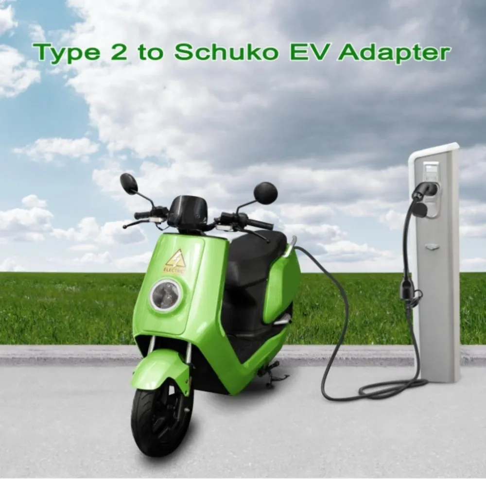 Câble de charge universel de type 2 pour véhicule électrique avec prise Schuko
