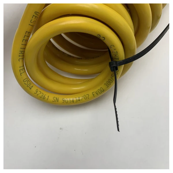 Câble spiralé marin flexible de haute qualité 4x2.5mm� - 5m résistant aux UV et à l'eau salée