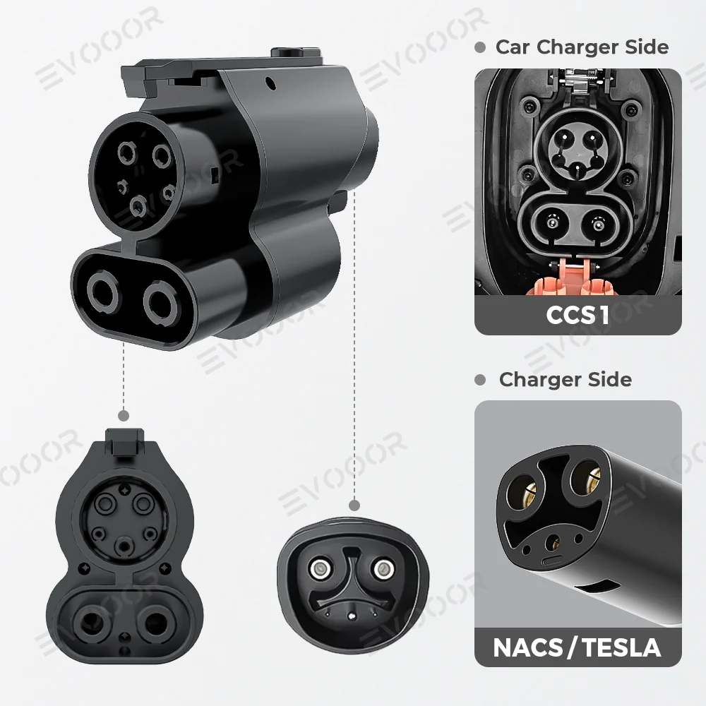 CCS1 à Tesla Adaptateur de charge pour véhicules électriques