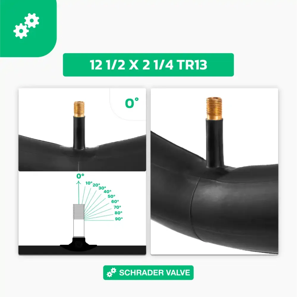 Chambre à air 12 pouces - Pour pneu de 12x1.75 à 12x2.125 - Valve Schrader
