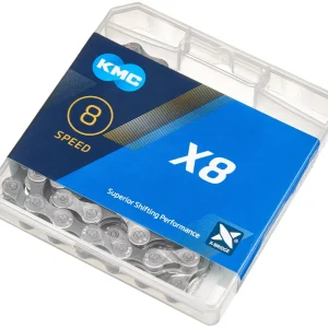 Chaîne KMC X8 7/8 vitesses argent/gris