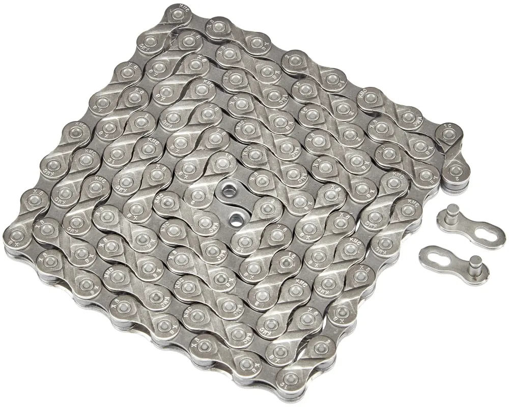 Chaîne KMC X8 7/8 vitesses argent/gris
