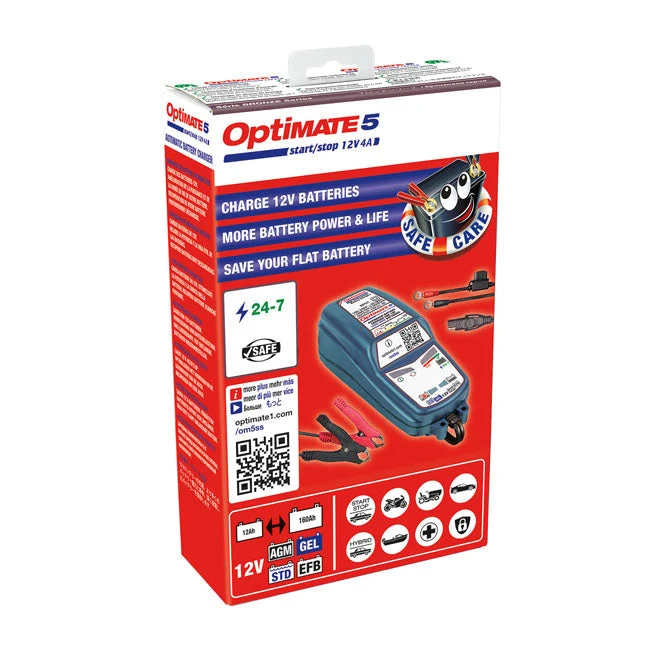 Chargeur de batterie TecMate Optimate 5 12V Start-Stop & Deep Cycle