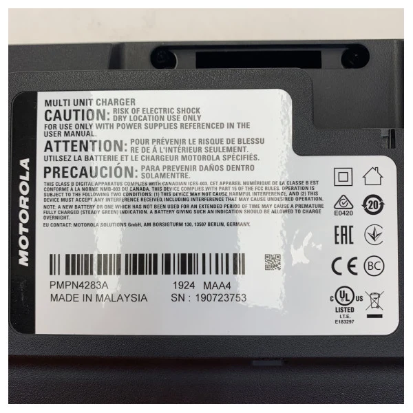 Chargeur multi-unités IMPRES 2 Motorola PMPN4283A pour talkies-walkies