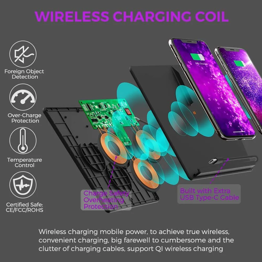 Chargeur de téléphone sans fil pour Tesla Model 3 et Model Y-Chargeur rapide (2017-2020)
