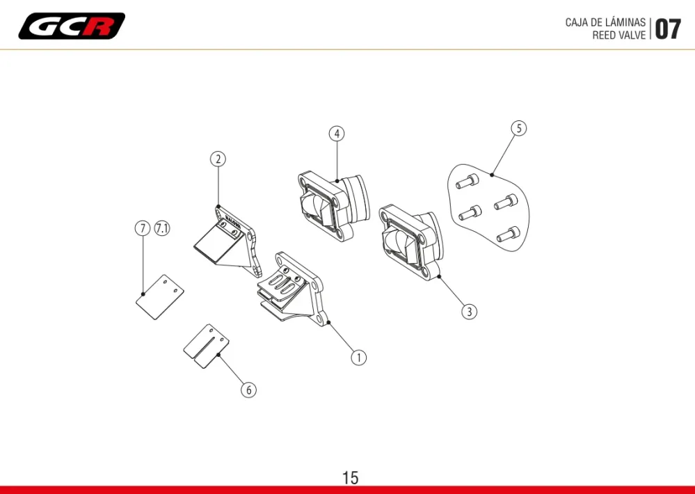 Clapet GCR / GCR reed valve