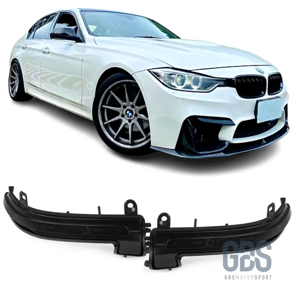 Clignotants répétiteurs LED Dynamique pour BMW Série 3 F30 / F31 Fumé noir