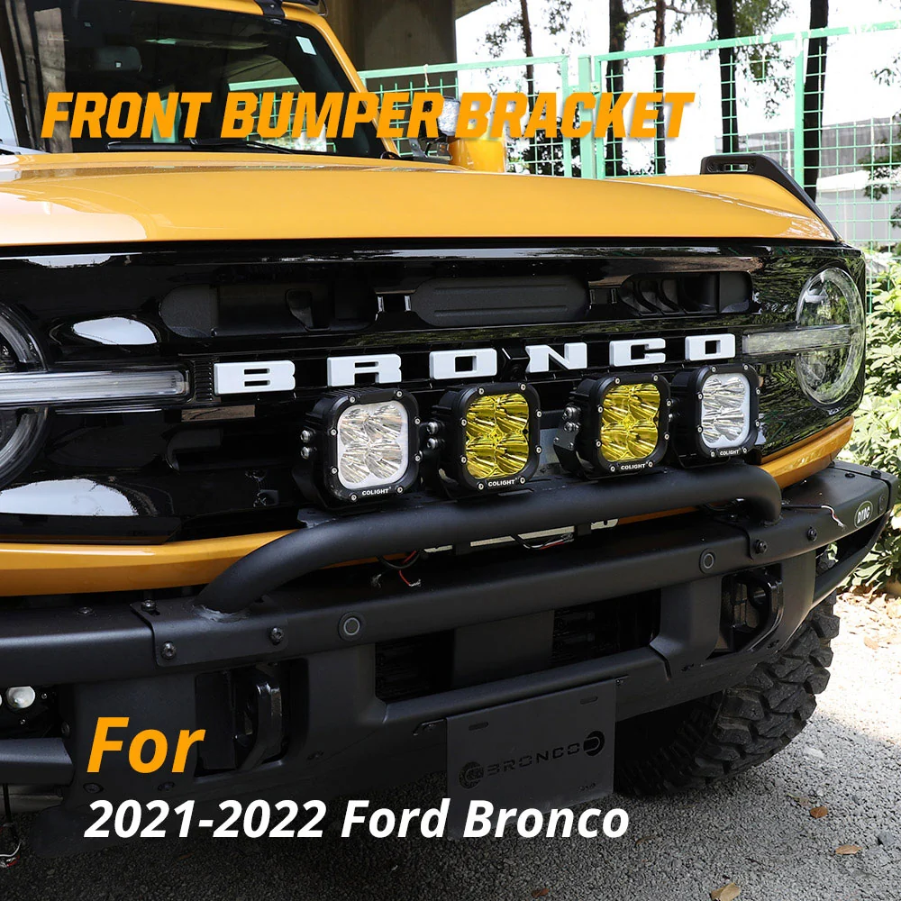 Support de montage pour lumière LED de pare-chocs avant Ford Bronco 2021-2024 CO LIGHT