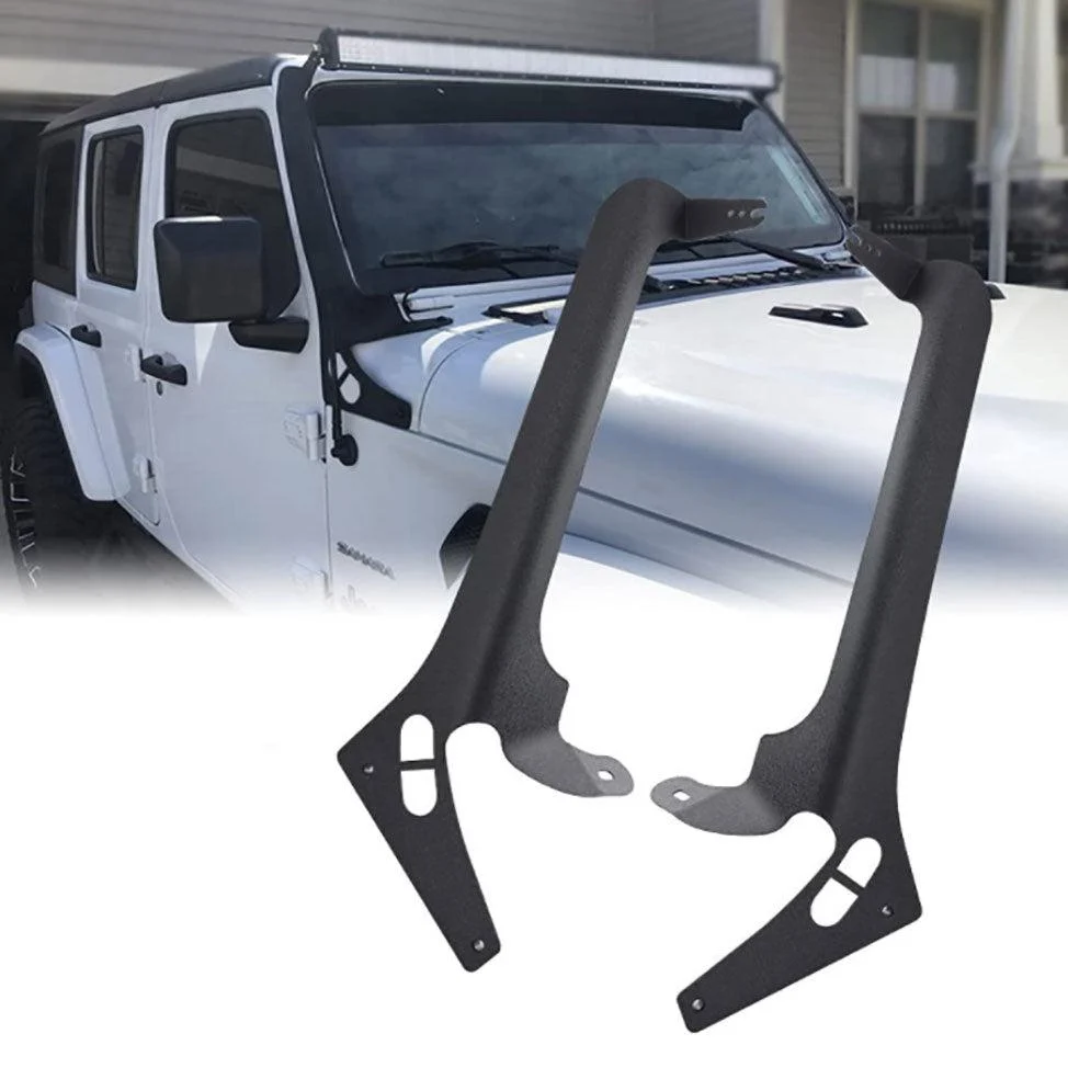 Supports de montage de toit pour barre lumineuse 50 pouces Jeep Wrangler JL 2018-2023 Avec CO LIGHT