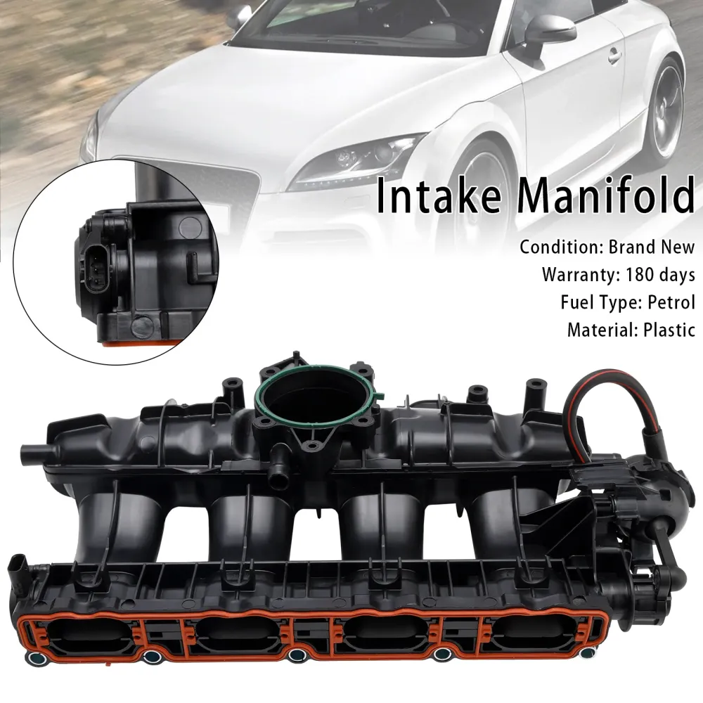 Collecteur d'admission d'air pour moteur Volkswagen EOS CBFA ou CCTA 2009 – 2015, 06J133201BD