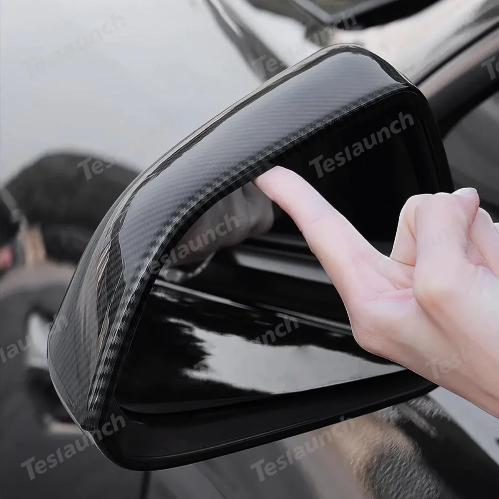 Coques de rétroviseurs latéraux–Garniture extérieure protectrice et élégante pour Tesla 2024+ Model 3 Highland