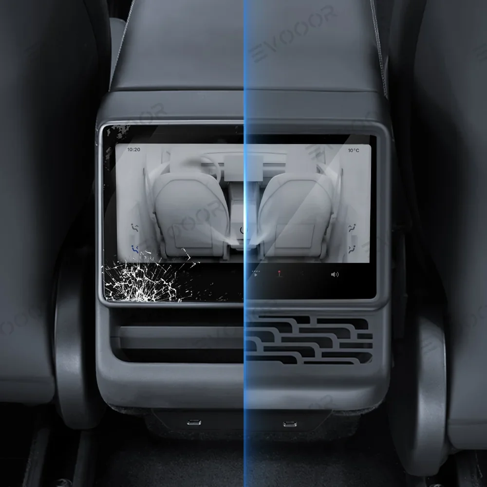 Écran central tout-en-un en verre trempé et cadre pour Tesla Model Y Juniper 2025+ Style