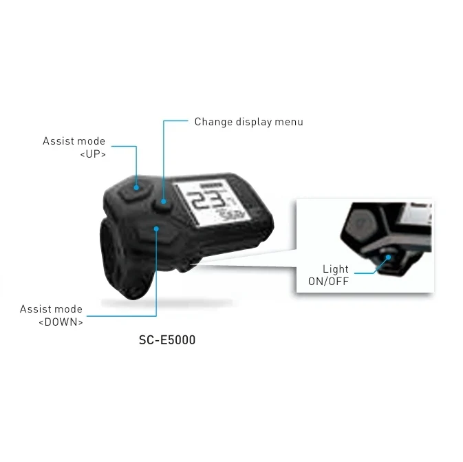 Écran SHIMANO Steps SC-E5000 I-Spec EV