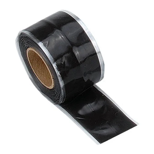 Quick Fix Tape Self Adhering Silicone Tape - 1in x 12ft Blk DEI