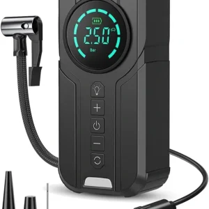 Pompe à air électrique pour gonfler les pneus, portable, 6000mAh, DEVITCO