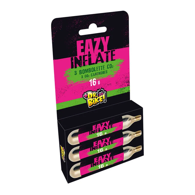DR.BIKE Cartouche CO2 EAZY INFLATE 16gr (blister 3 pièces) DR BIKE-CICLO